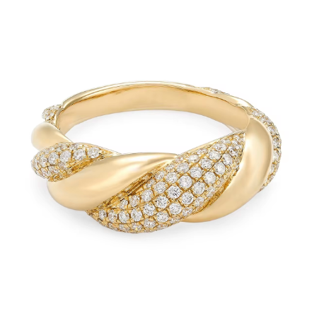 Croissant Twist Ring Gold