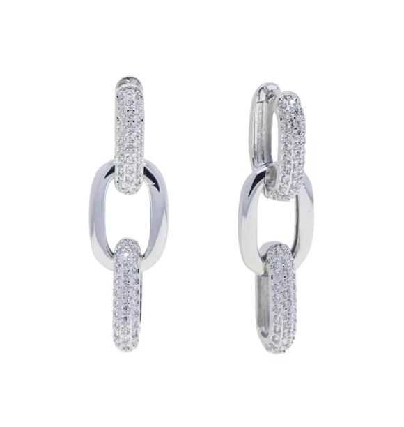 Triple Huggie hoops