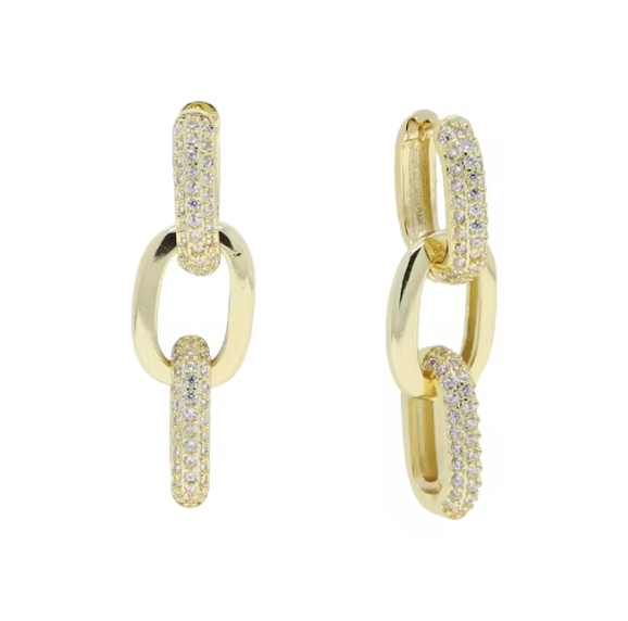Triple Huggie hoops