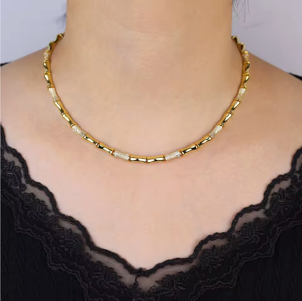 Bamboo Necklace Bling