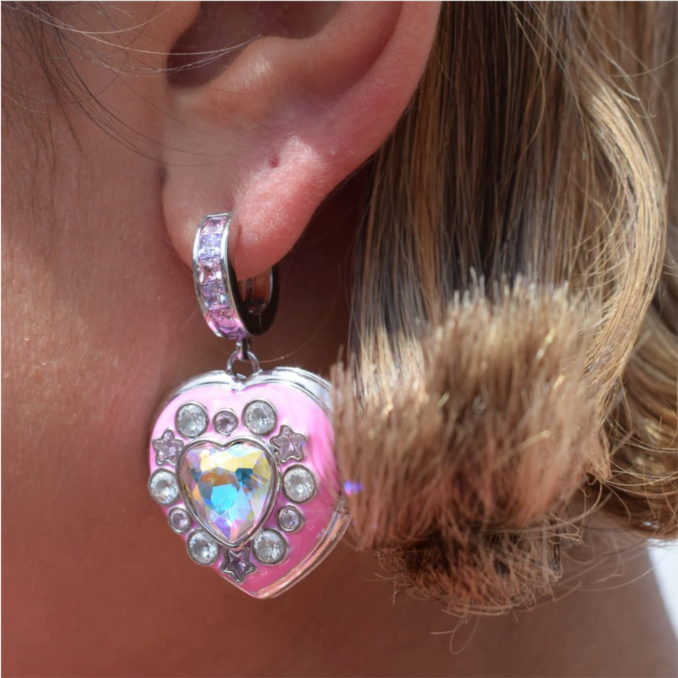 Cosmic Girl Earrings Silver