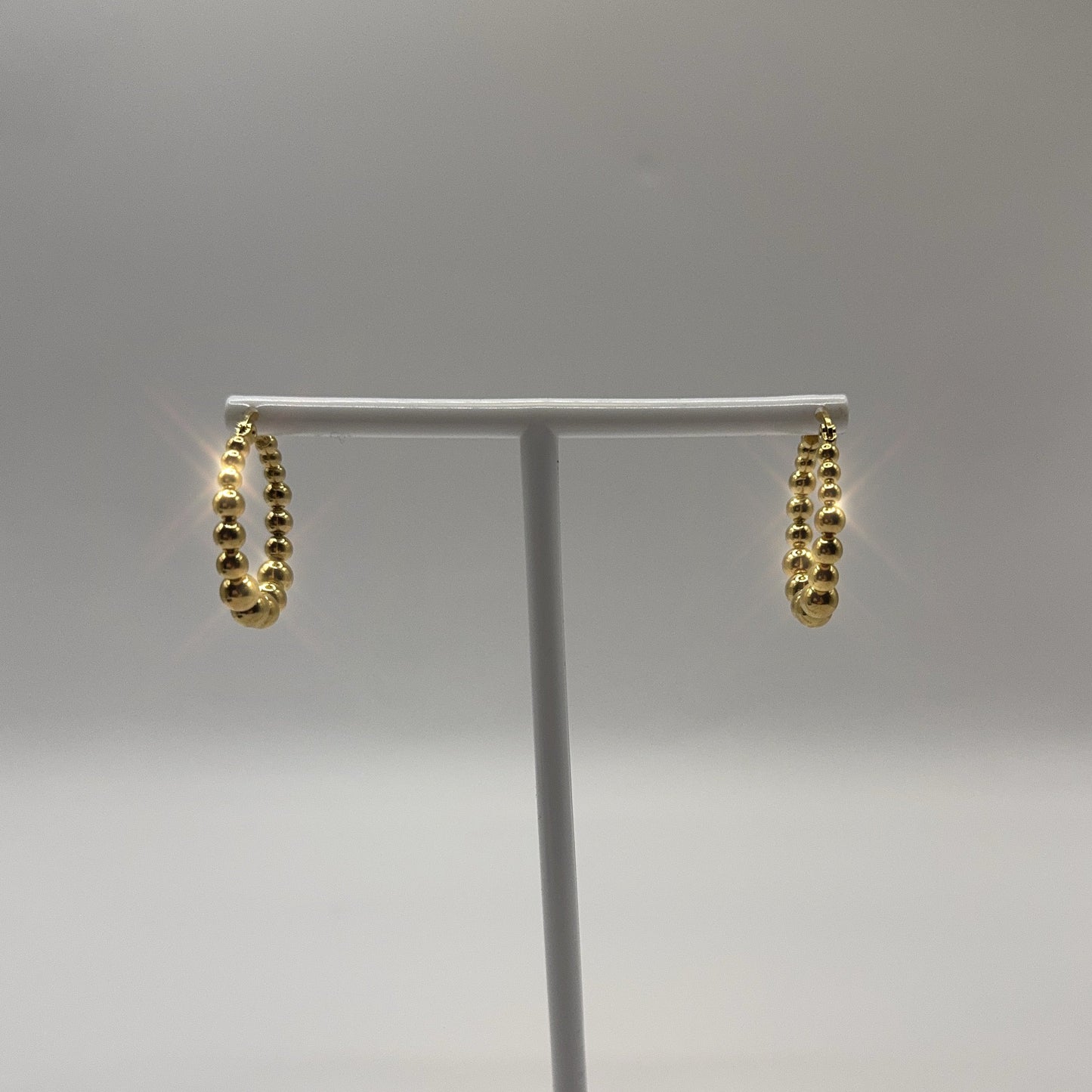 Beaded Hoops