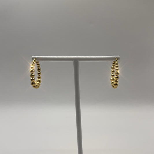 Beaded Hoops