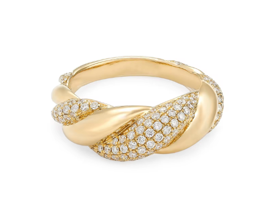 Croissant Twist Ring Gold