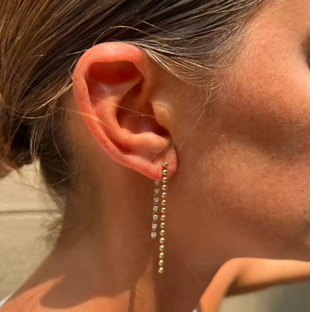 Double Drop Earring Gold