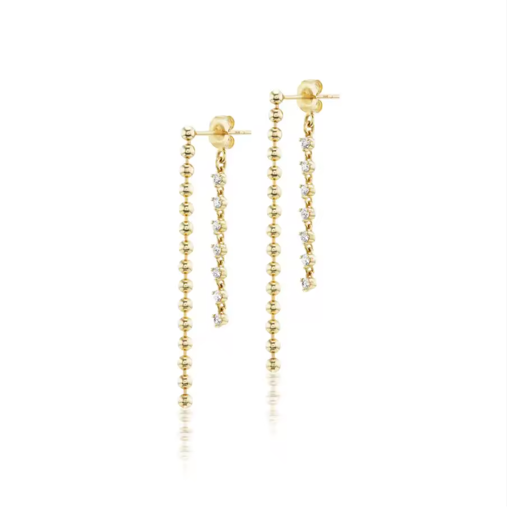 Double Drop Earring Gold