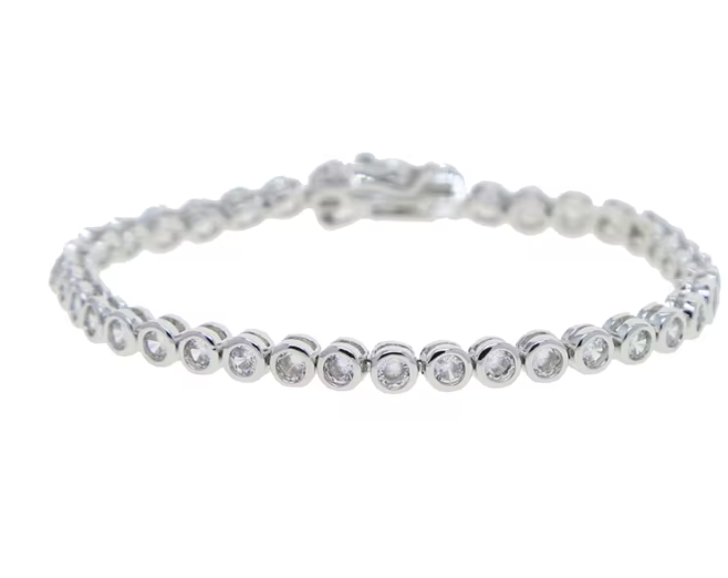 Bezel Tennis Bracelet