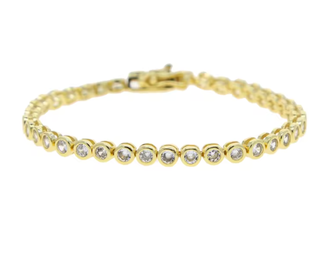 Bezel Tennis Bracelet