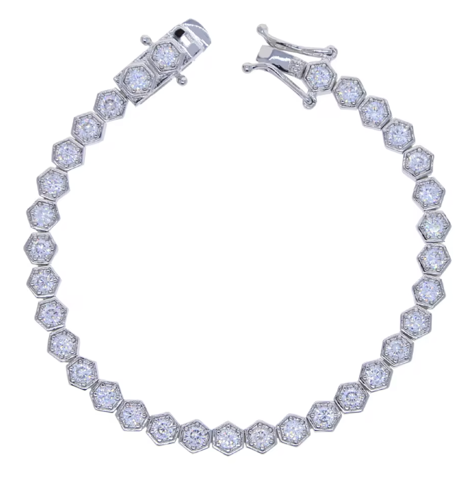 Bezel Tennis Bracelet